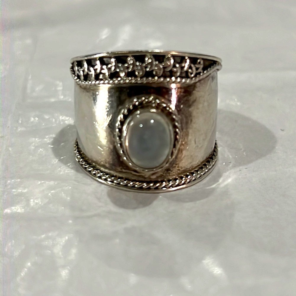 925 Marked Silver Ring - image 1